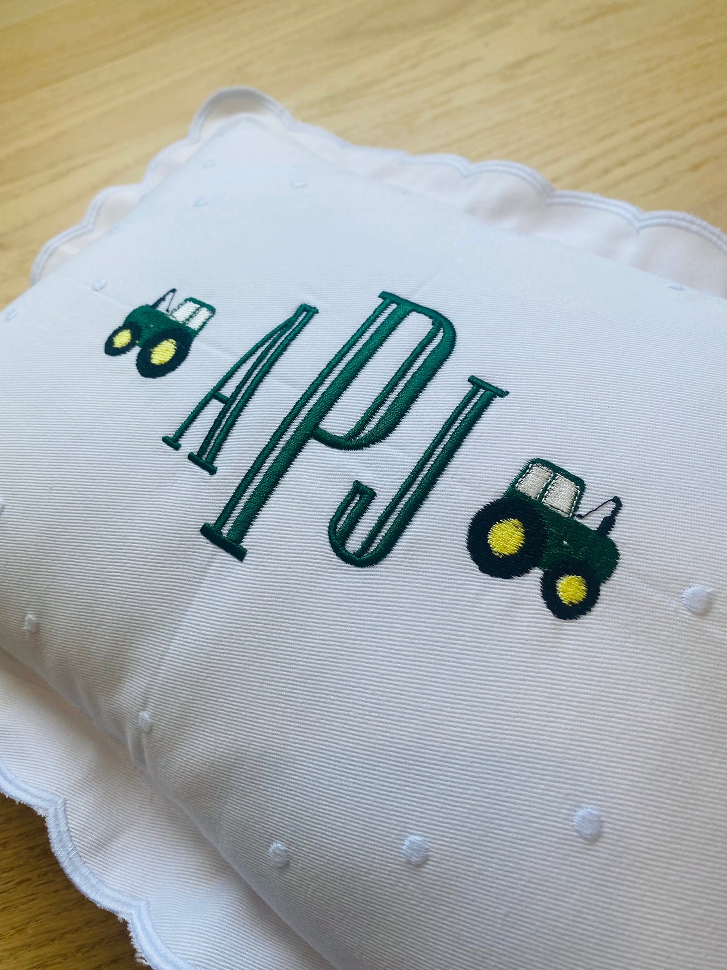 Monogramed Bassinet Pillow