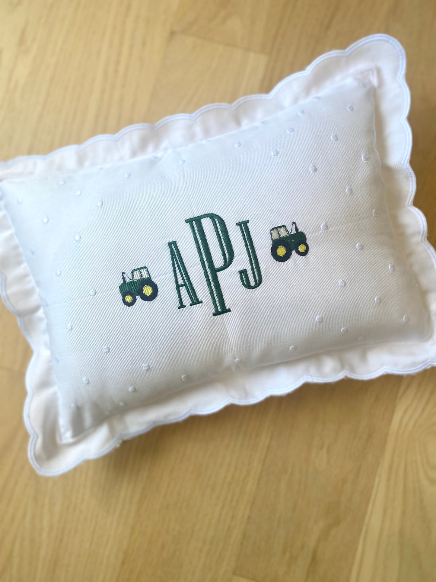 Monogramed Bassinet Pillow