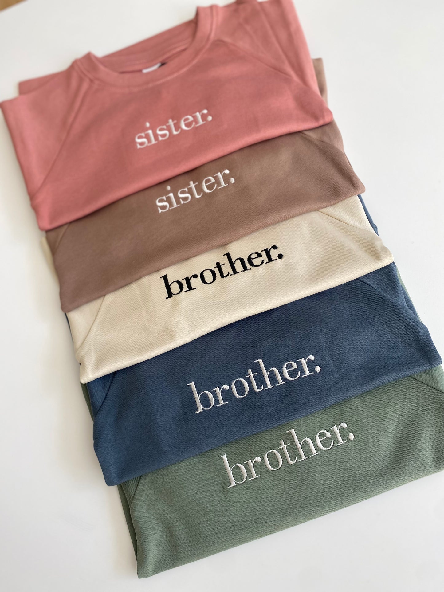 brother. + sister. Crew Neck Pullover